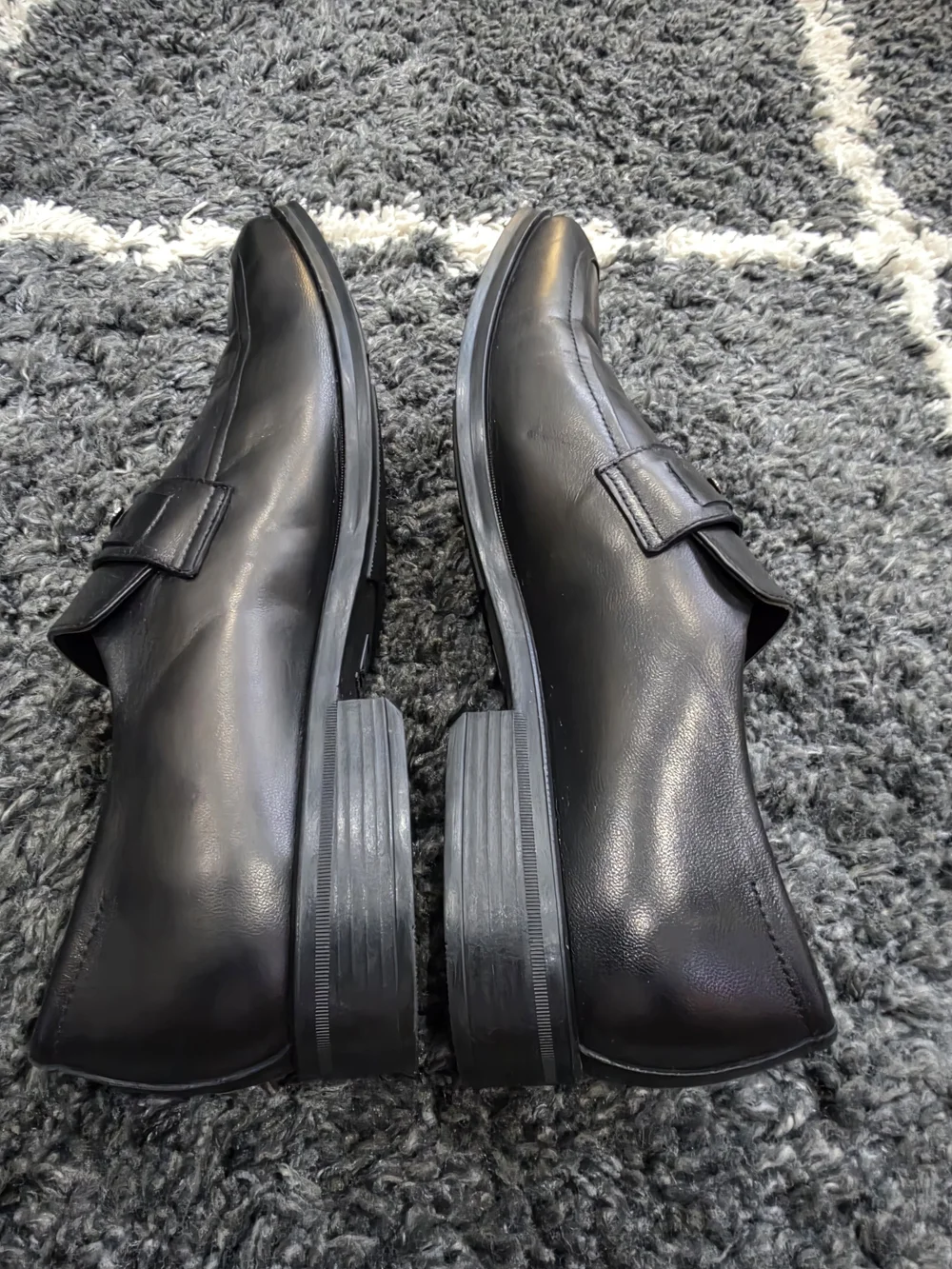 Bruno Magli Men’s Black Leather Slip-On Loafers Size 11.5 Made in Italy